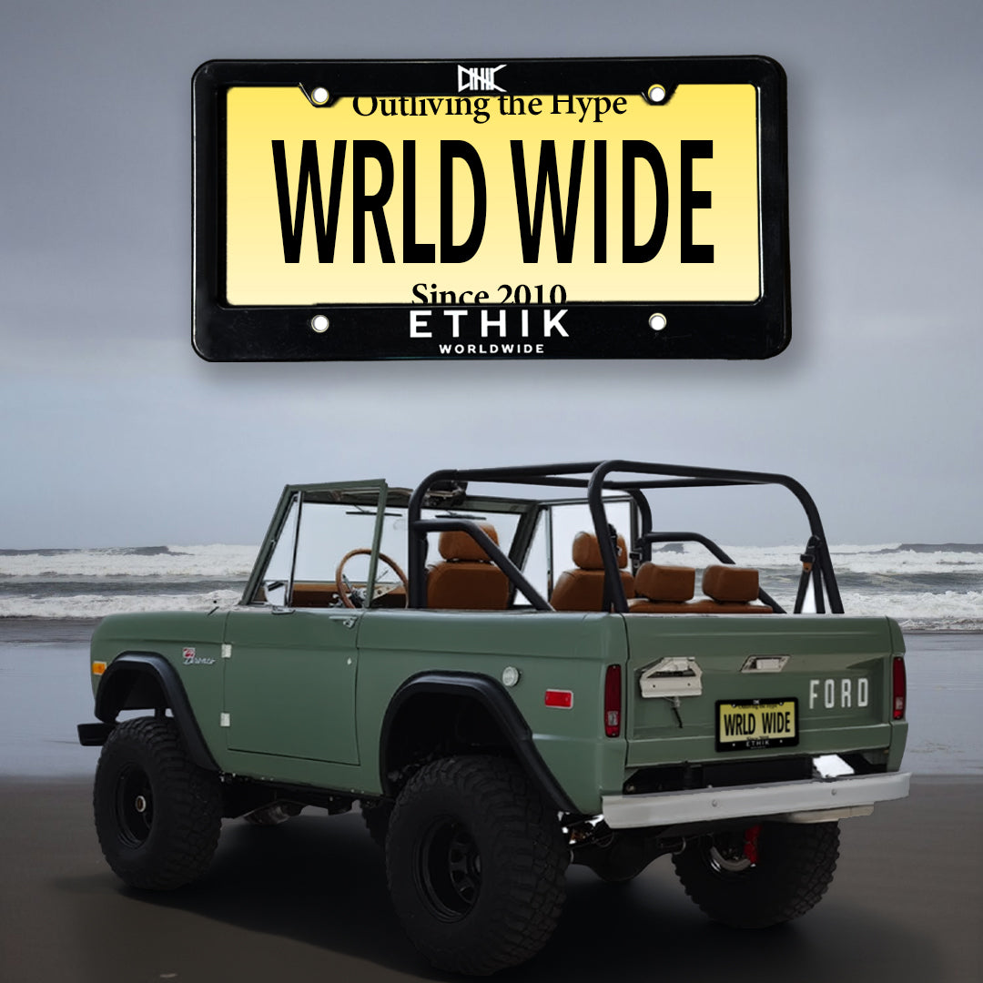 ETHIK License Plate Cover