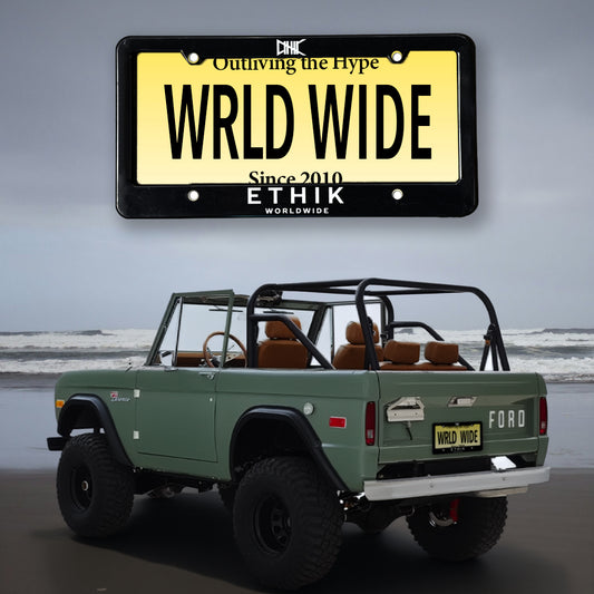 ETHIK License Plate Cover