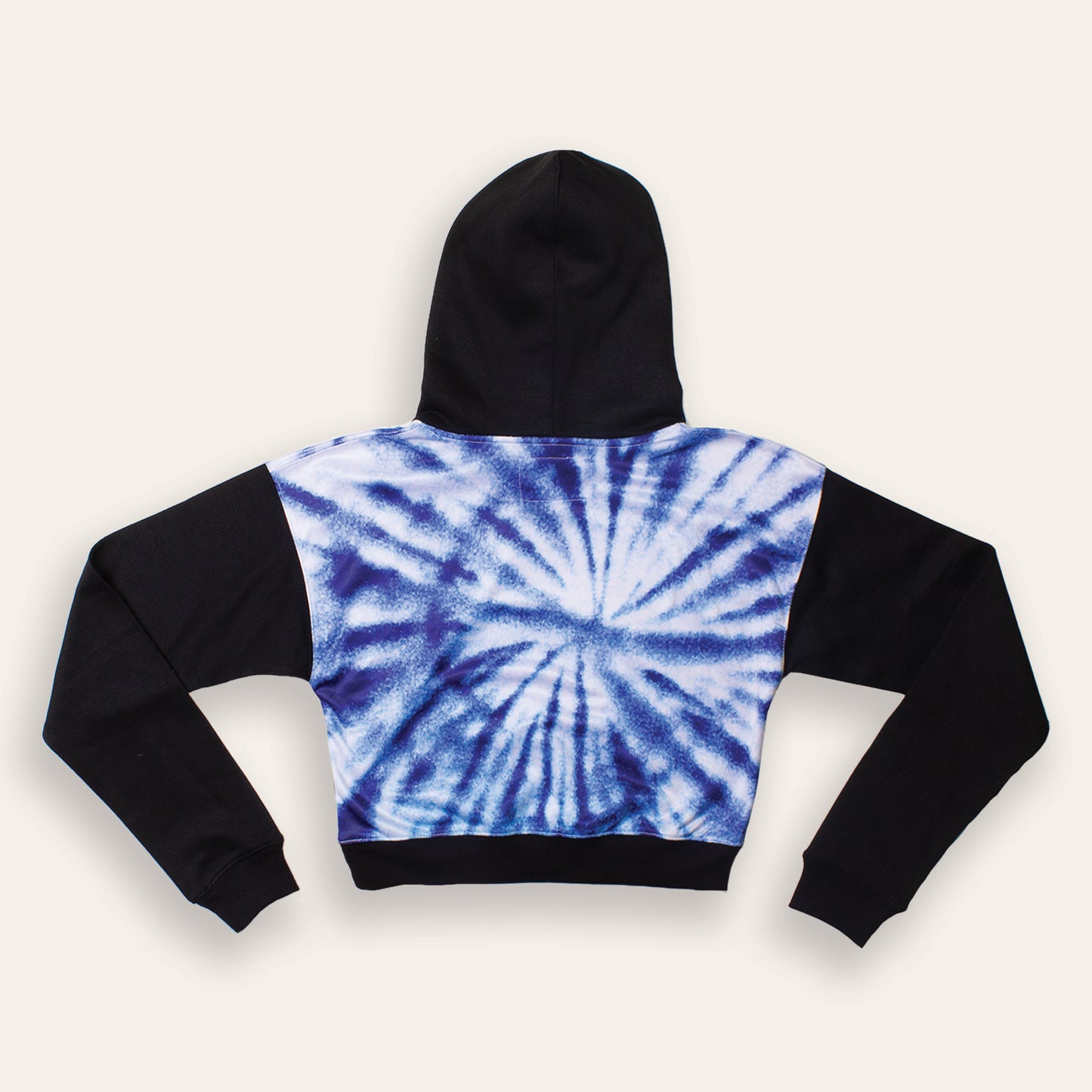 Women's Woodstock Tie-Dye Crop Hoodie | Blue