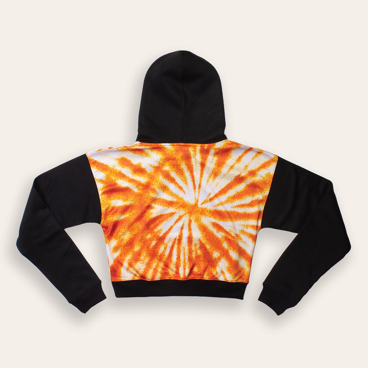 Women's Woodstock Tie-Dye Crop Hoodie | Orange