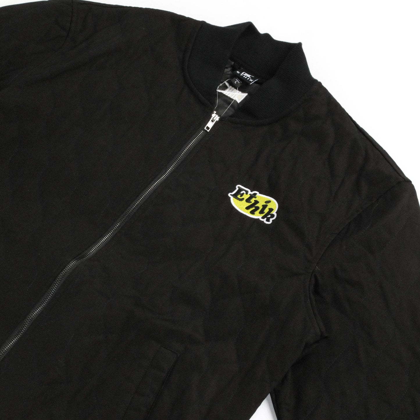 Quilted Bomber | Black