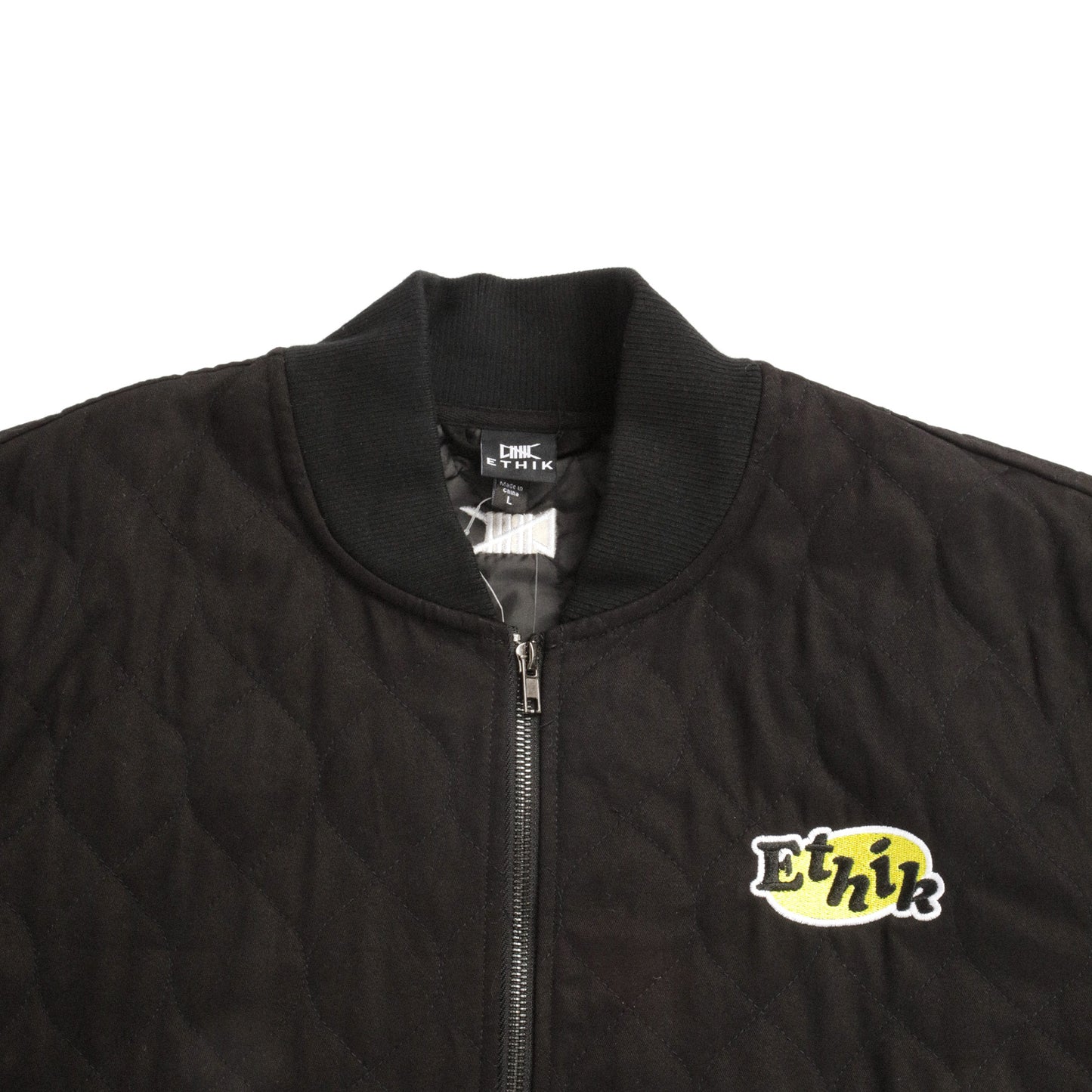Quilted Bomber | Black