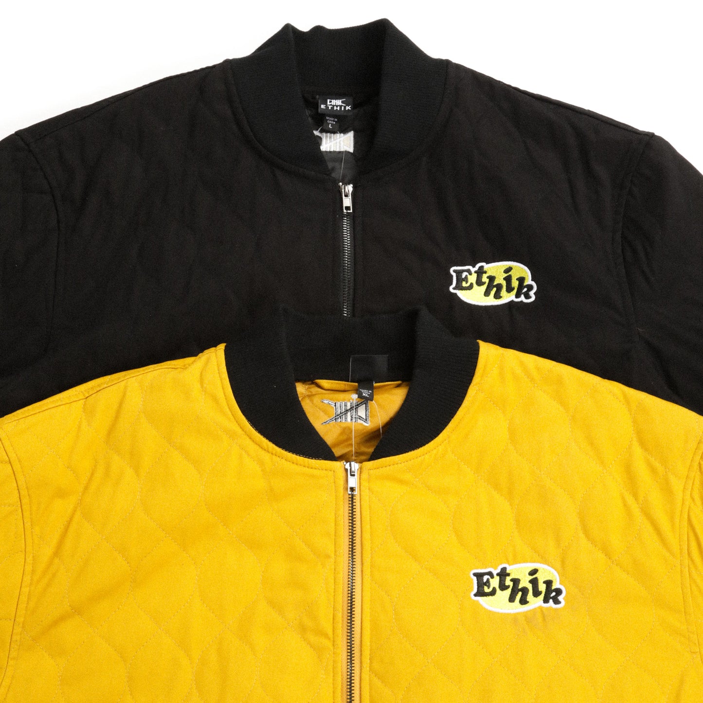 Quilted Bomber | Black