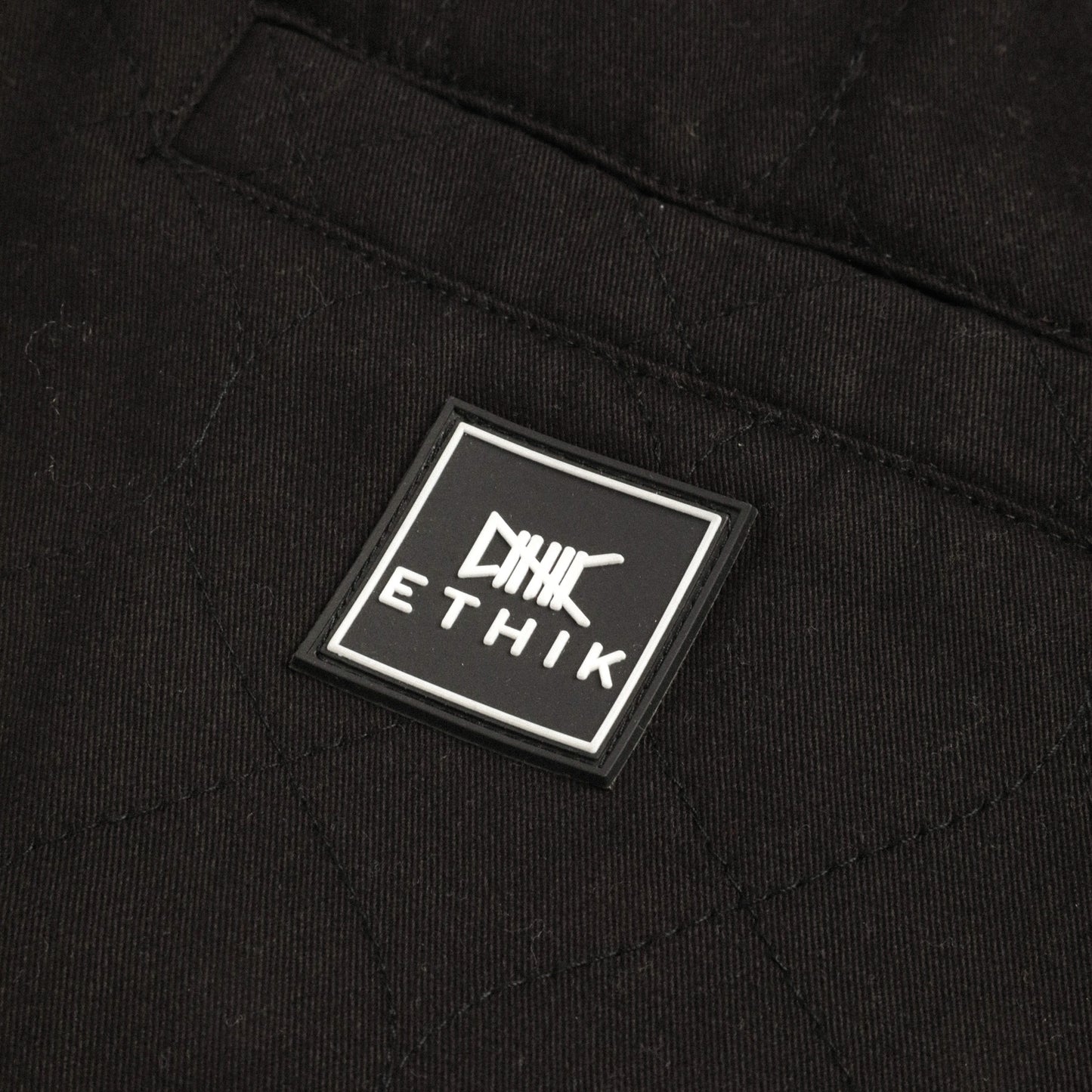 Quilted Joggers | Black