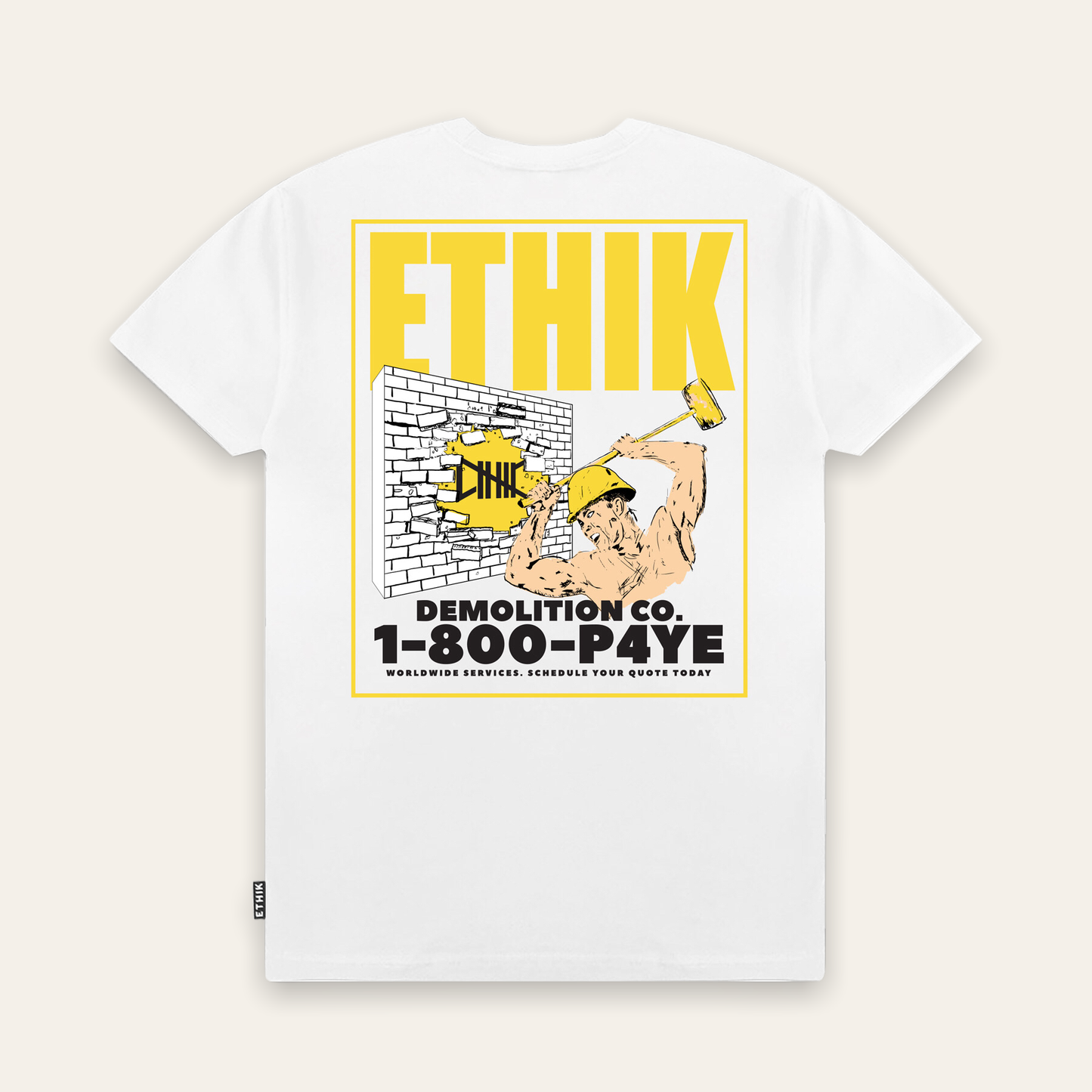 Demolition Co. Tee | White