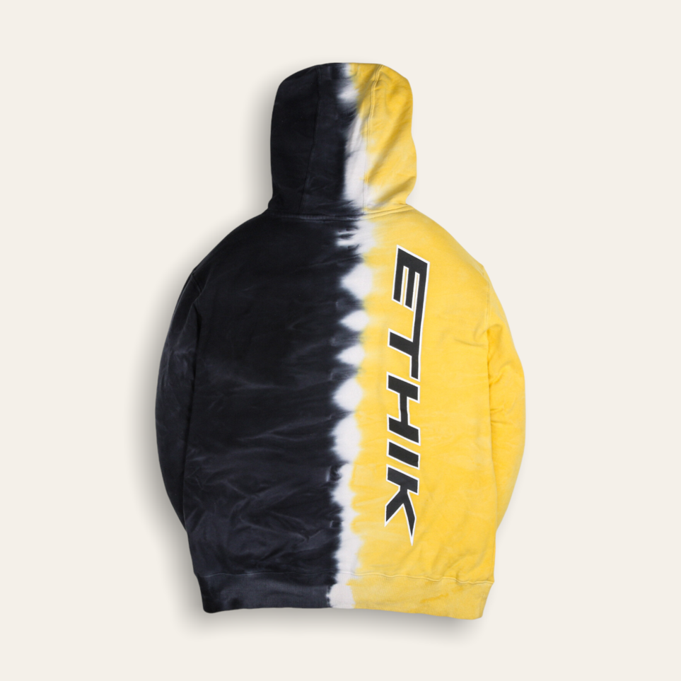 Dipped Hoodie | Black & Yellow