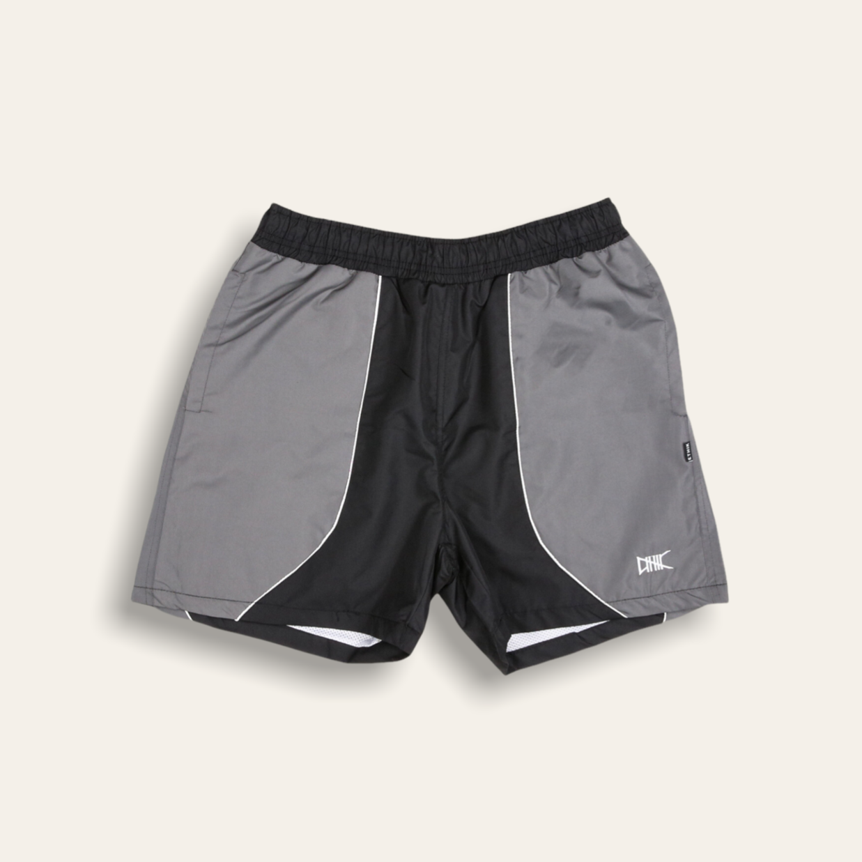 Pipeline Nylon Shorts Grey – Ethik Worldwide - Main Image