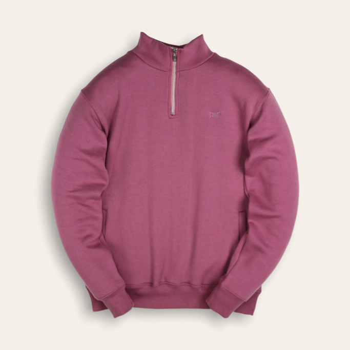 Quarter Zip Pullover | Magenta