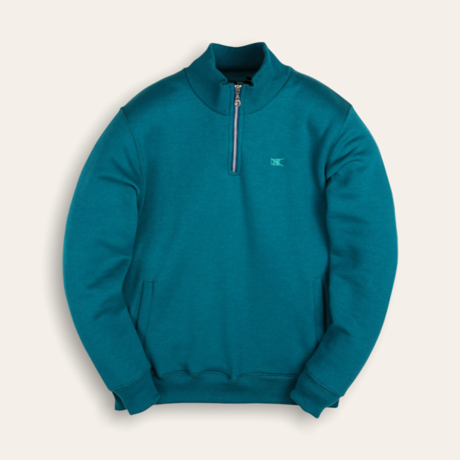 Quarter Zip Pullover | Teal