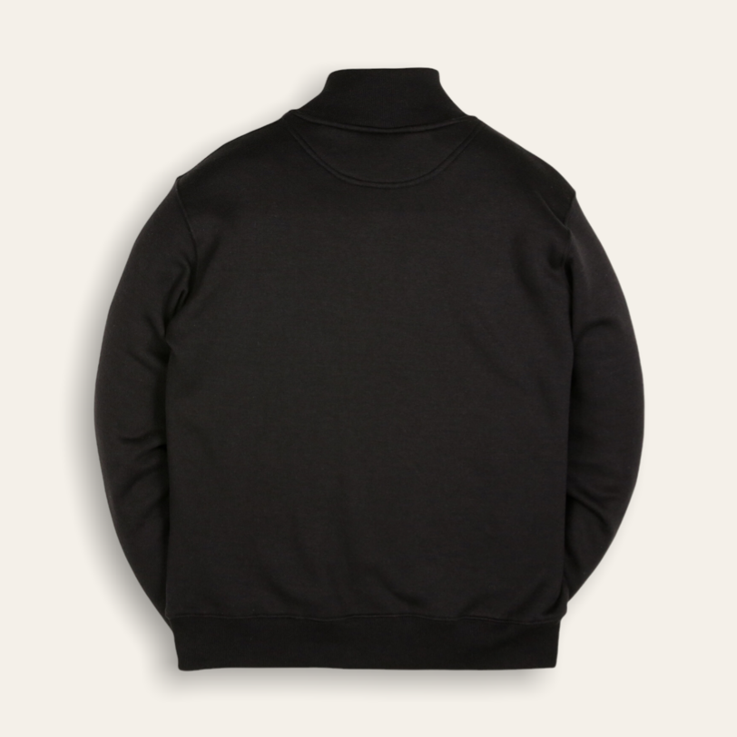 Quarter Zip Pullover | Black
