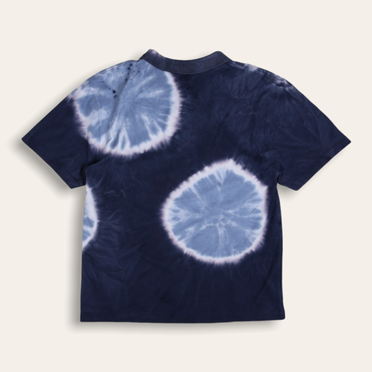 Shibori Dyed Polo |  Blue