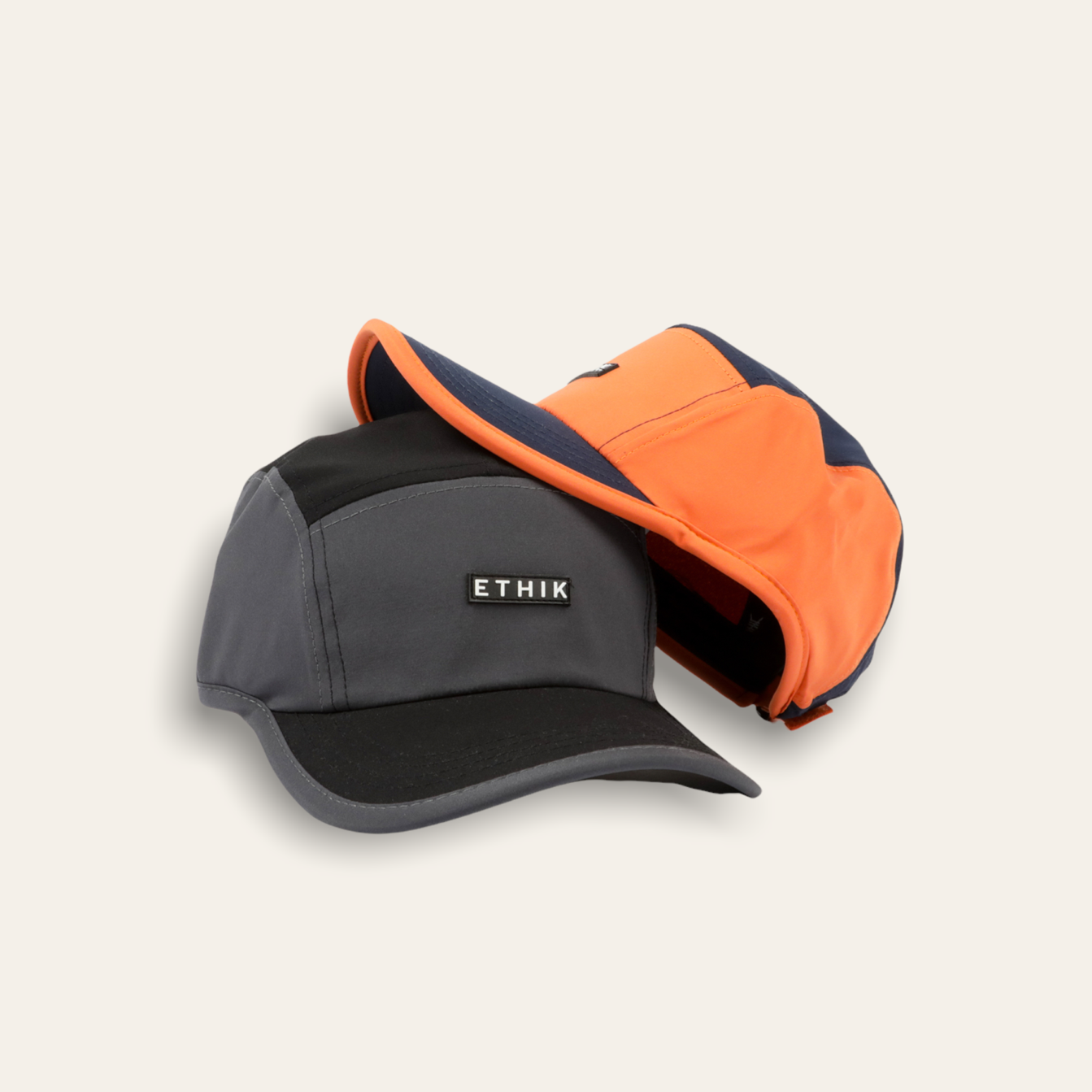 Nylon Piping Hat | Black