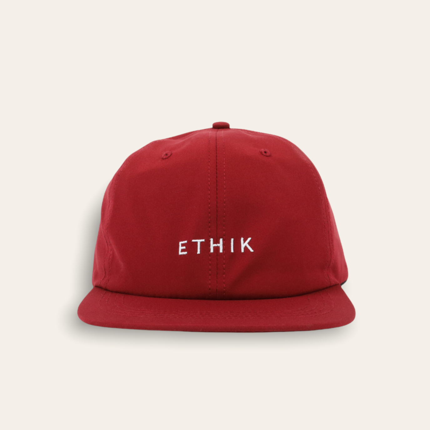 Nylon Unconstructed 6 Panel | Maroon