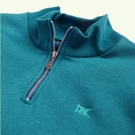 Quarter Zip Pullover | Teal