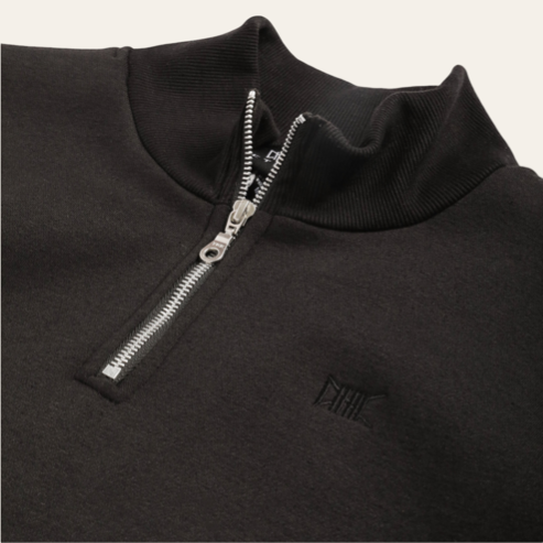 Quarter Zip Pullover | Black