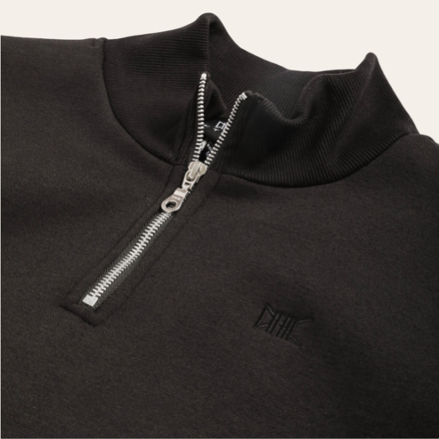 Quarter Zip Pullover |  Black