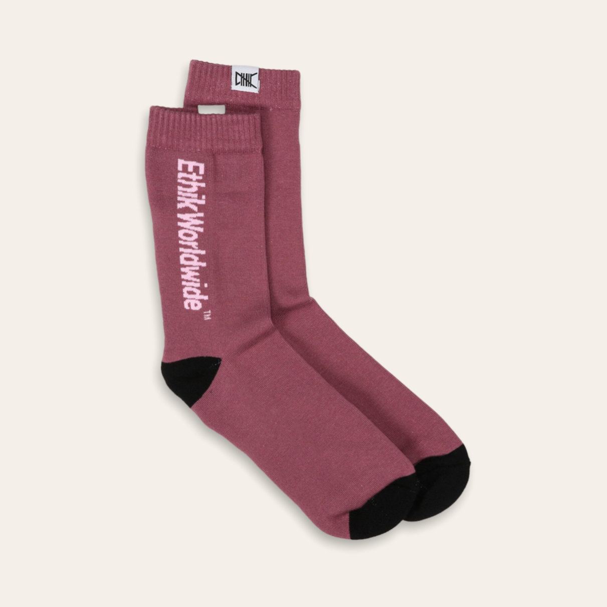 TM logo socks | Maroon