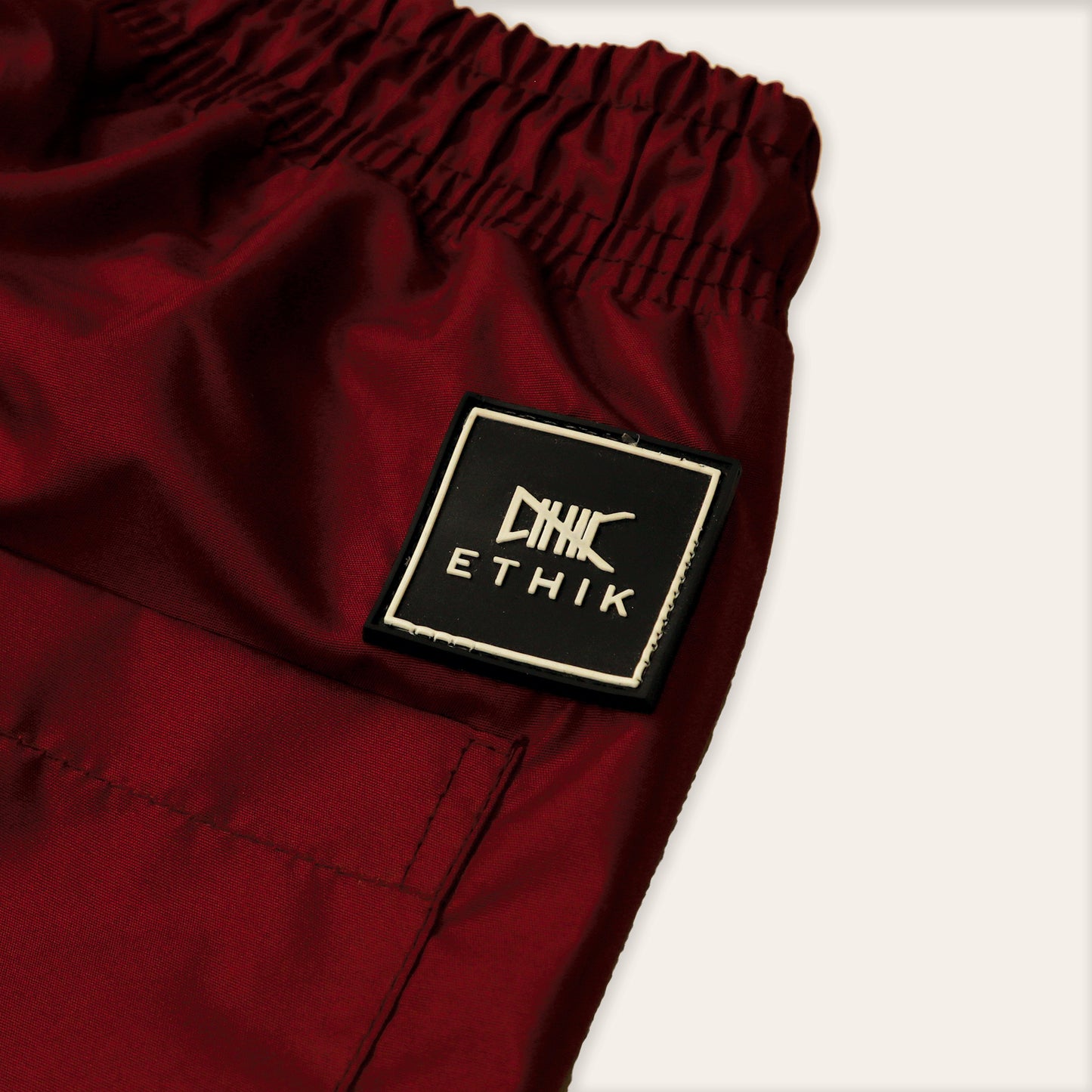 Nylon Bungee Pants | Red