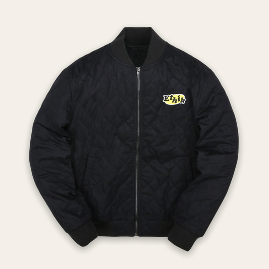 Quilted Bomber |  Black