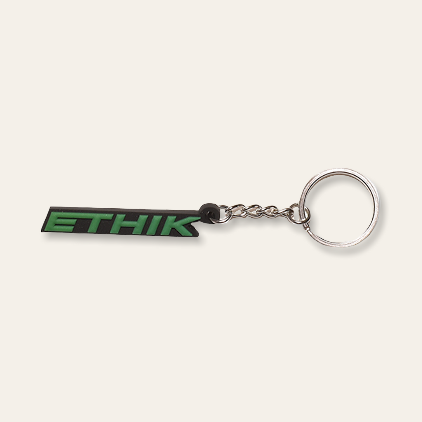 Italic Logo Keychain | Green