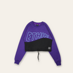Women's Crop Charlestown Sweatshirt | Purple