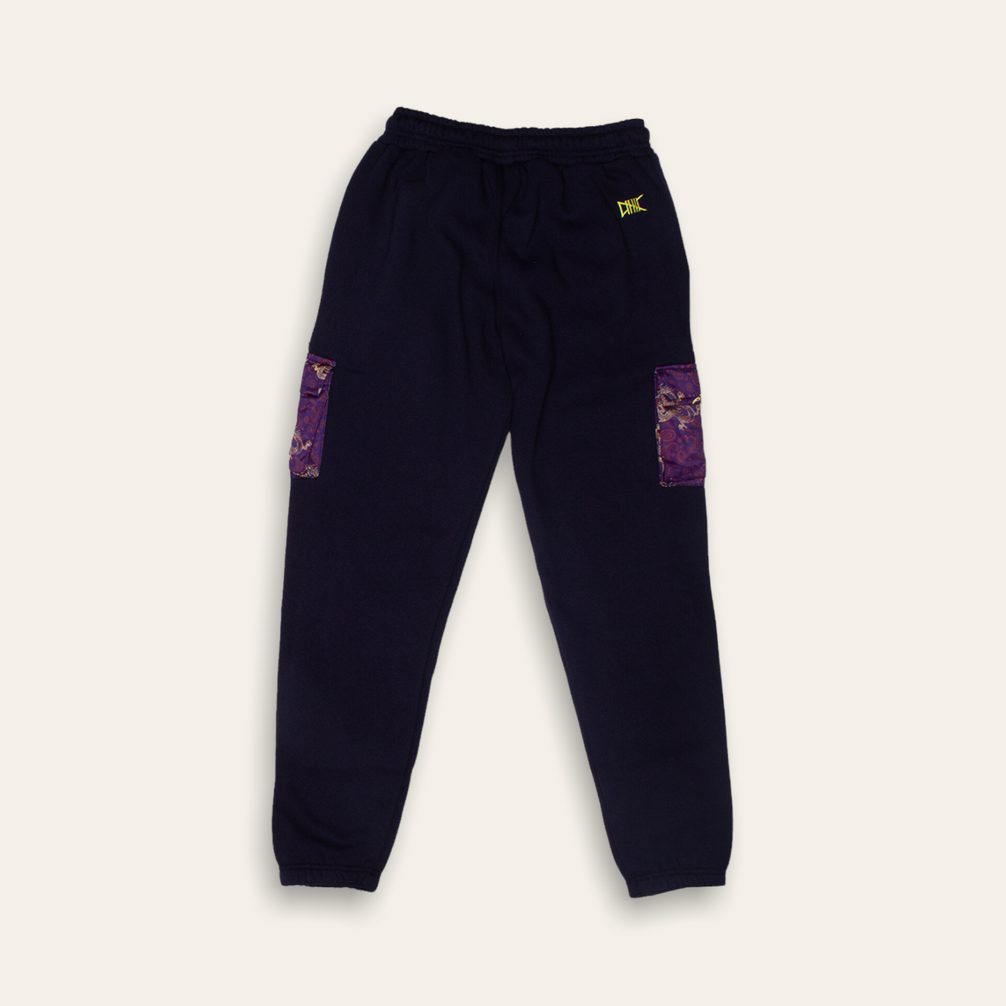 Women's Kimono Dragon Sweatpants | Navy