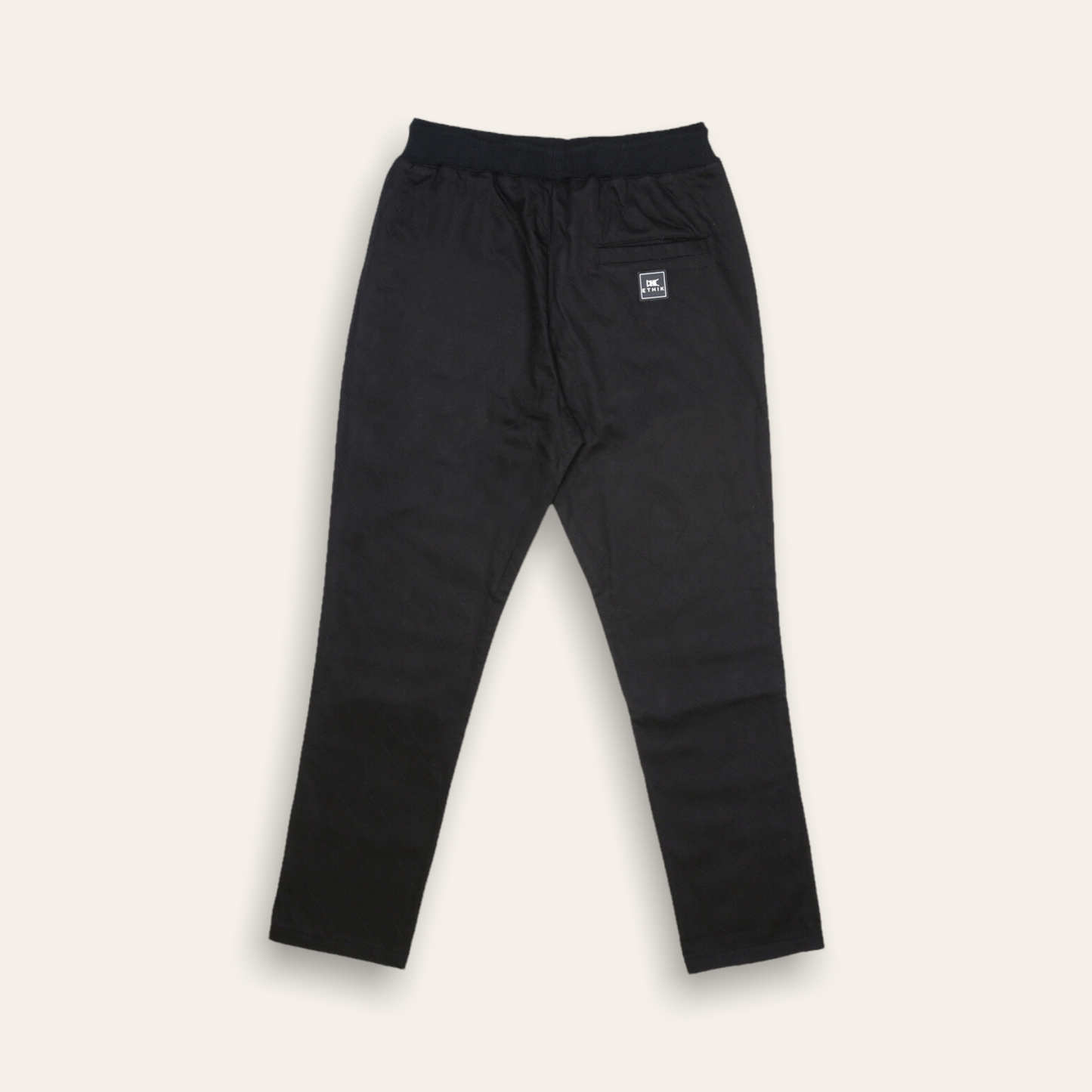 Quilted Joggers | Black