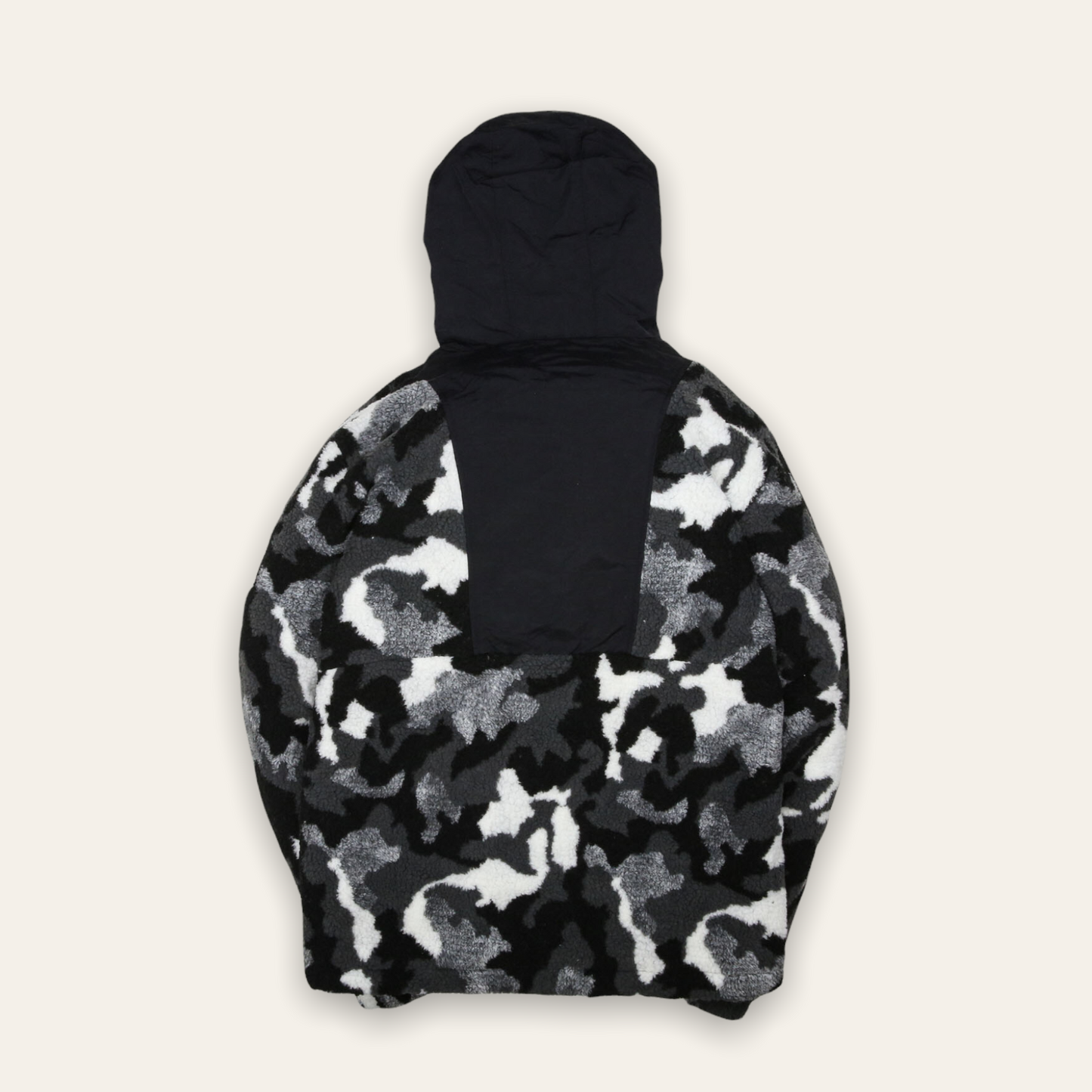 Half Zip Sherpa Fleece Jacket | Camo