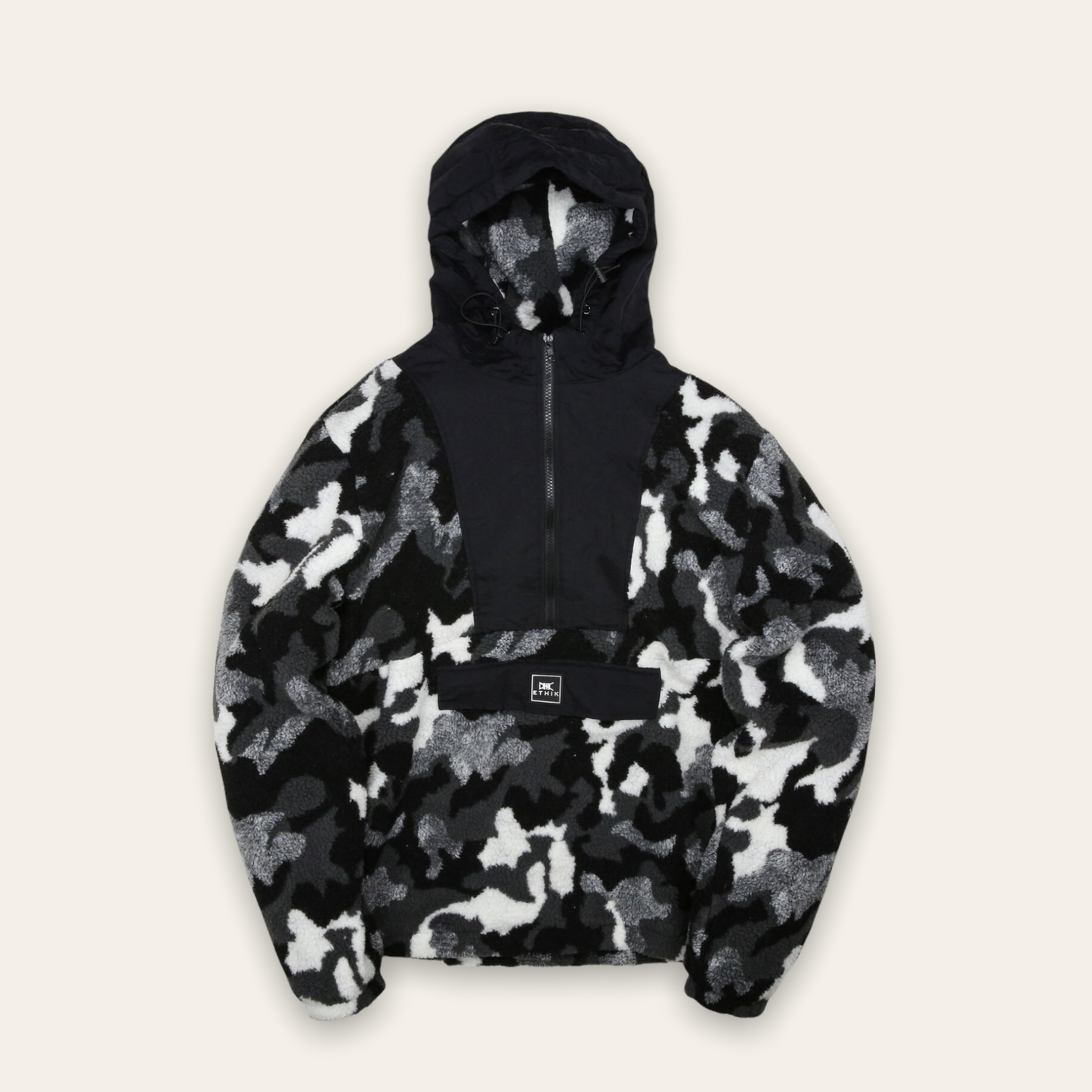 Half Zip Sherpa Fleece Jacket | Camo