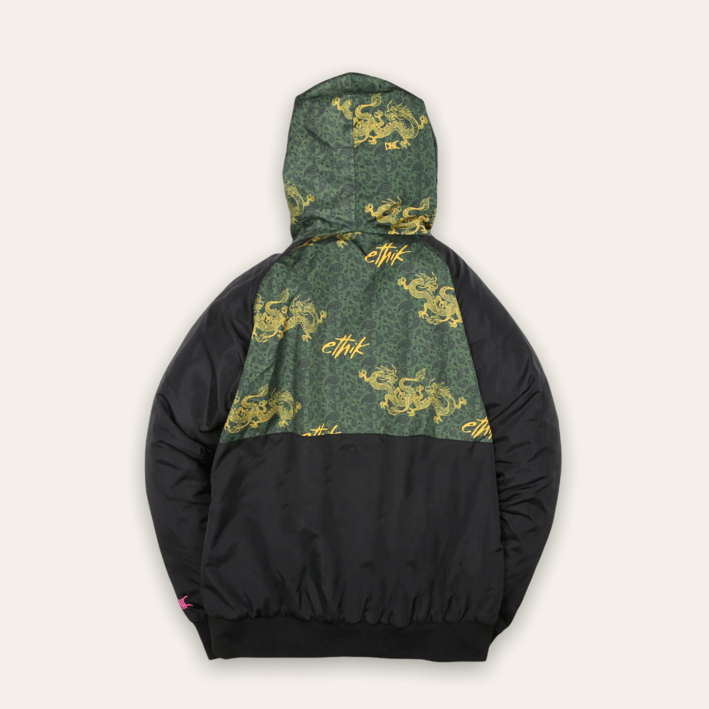 Women's Kimono Dragon Windbreaker | Olive