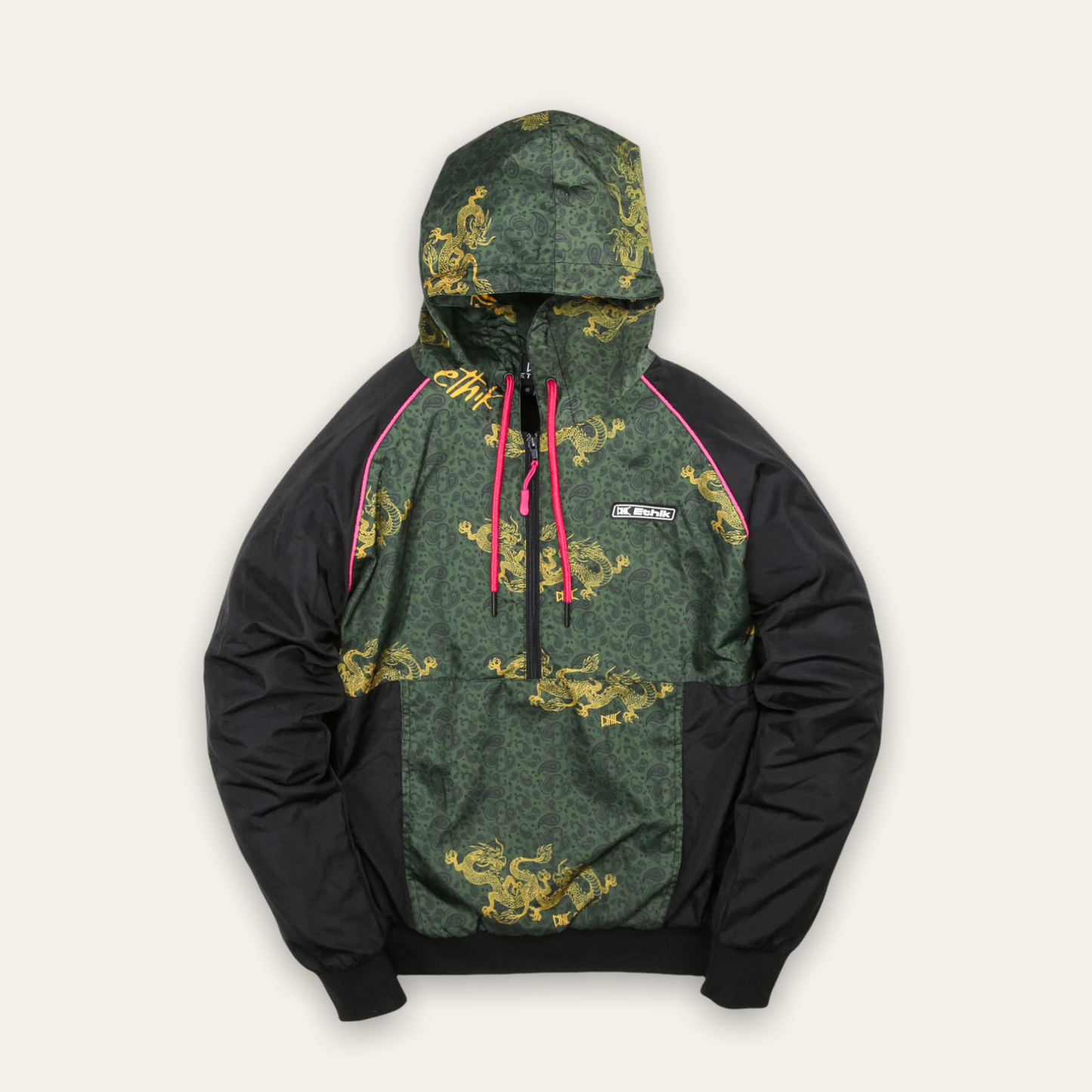 Women's Kimono Dragon Windbreaker | Olive