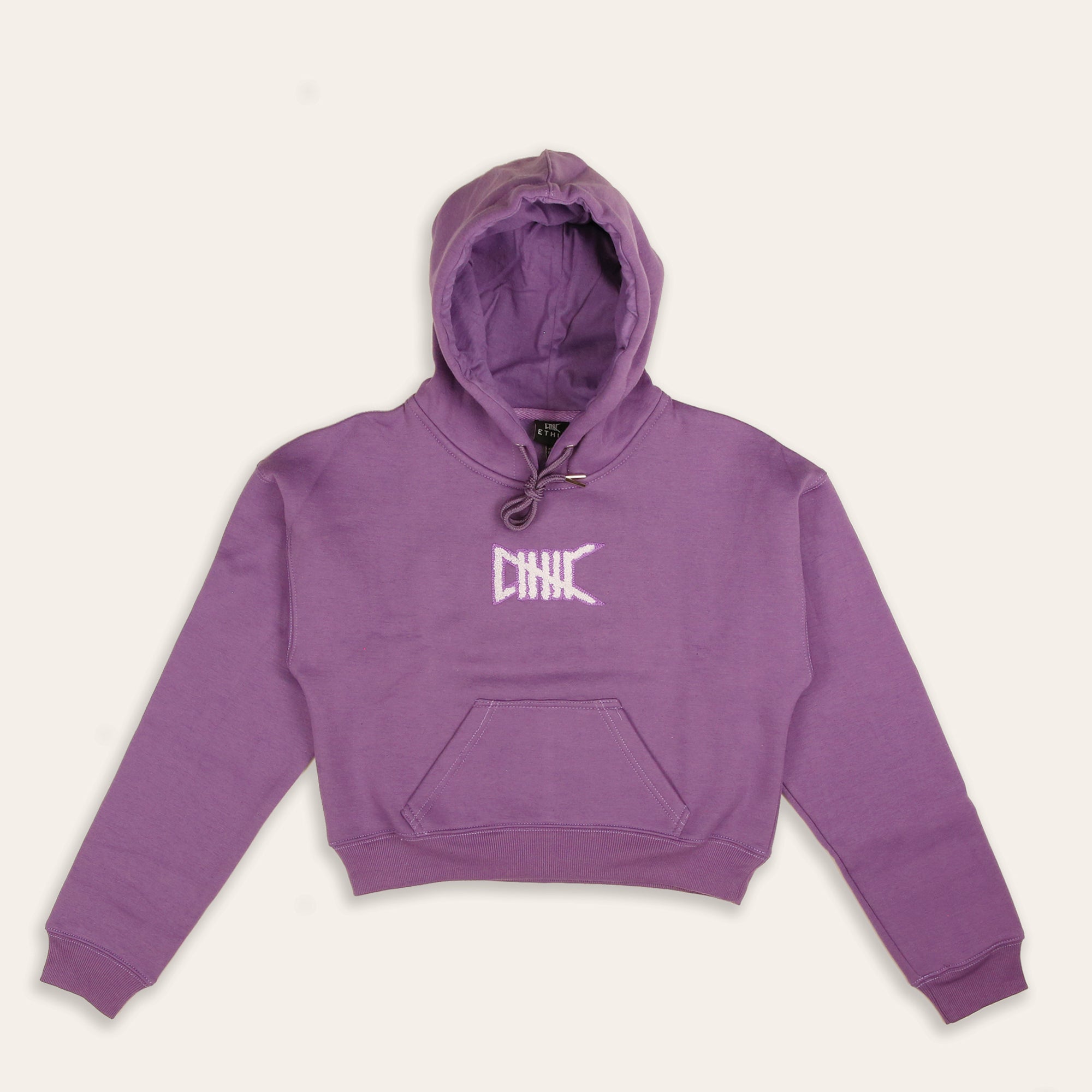 Women's Cropped Core Chenille Hoodie