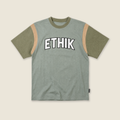 Terry Block Tee | Sage
