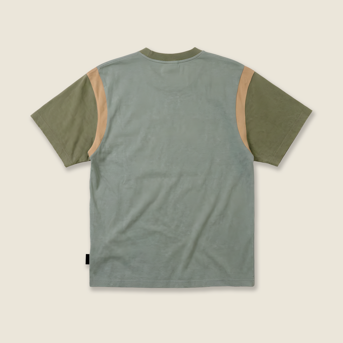 Terry Block Tee | Sage