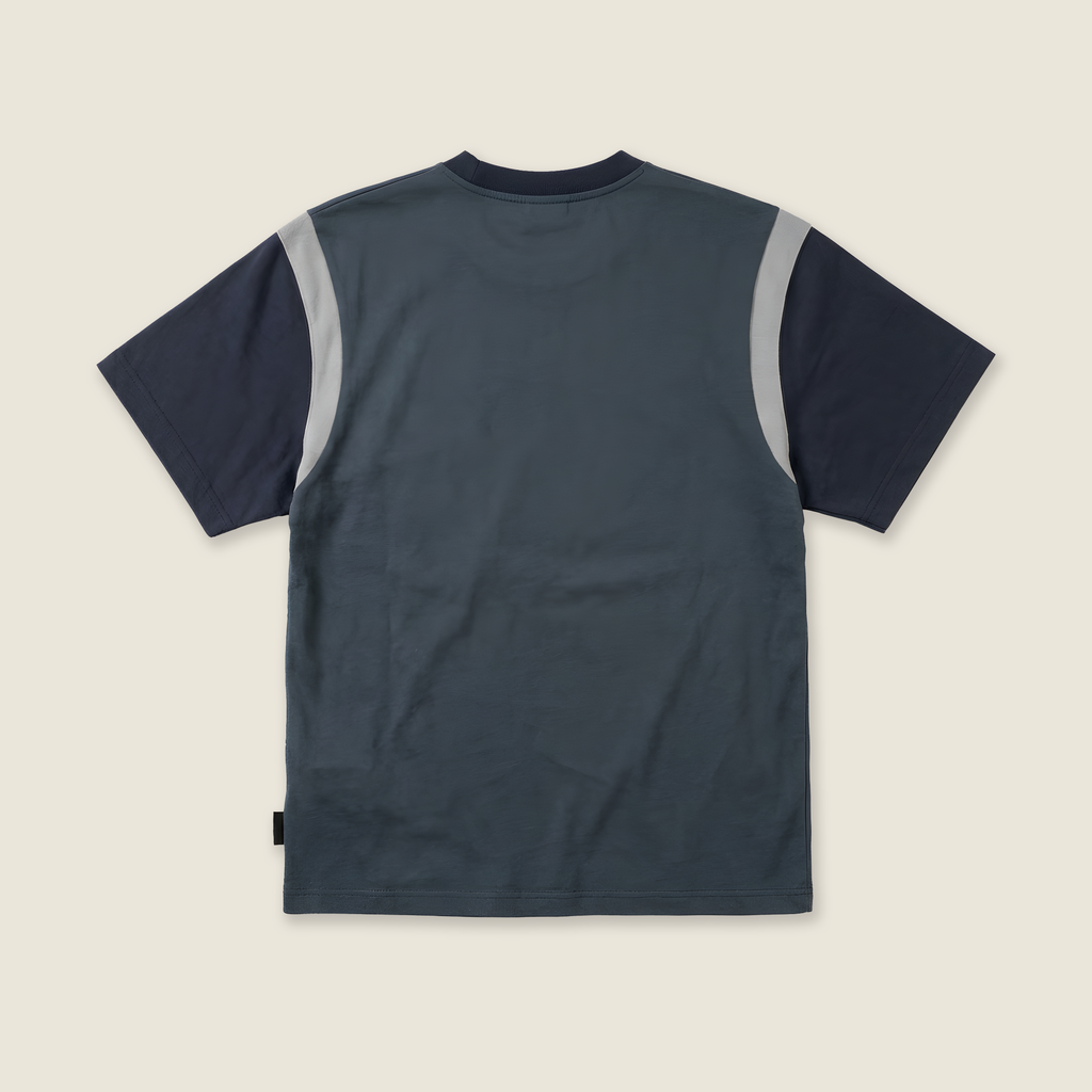 Terry Block Tee | Charcoal