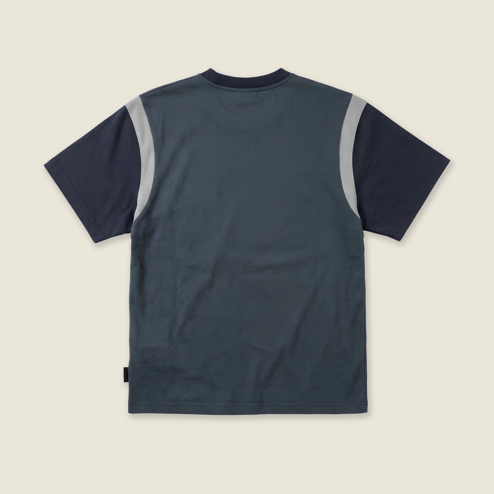 Terry Block Tee | Charcoal