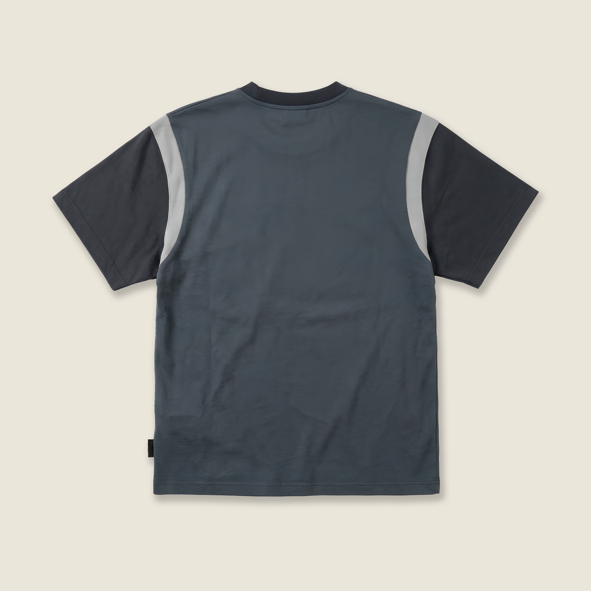 Terry Block Tee | Charcoal