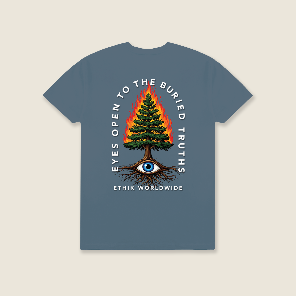 Buried Truth Tee | Stone Blue