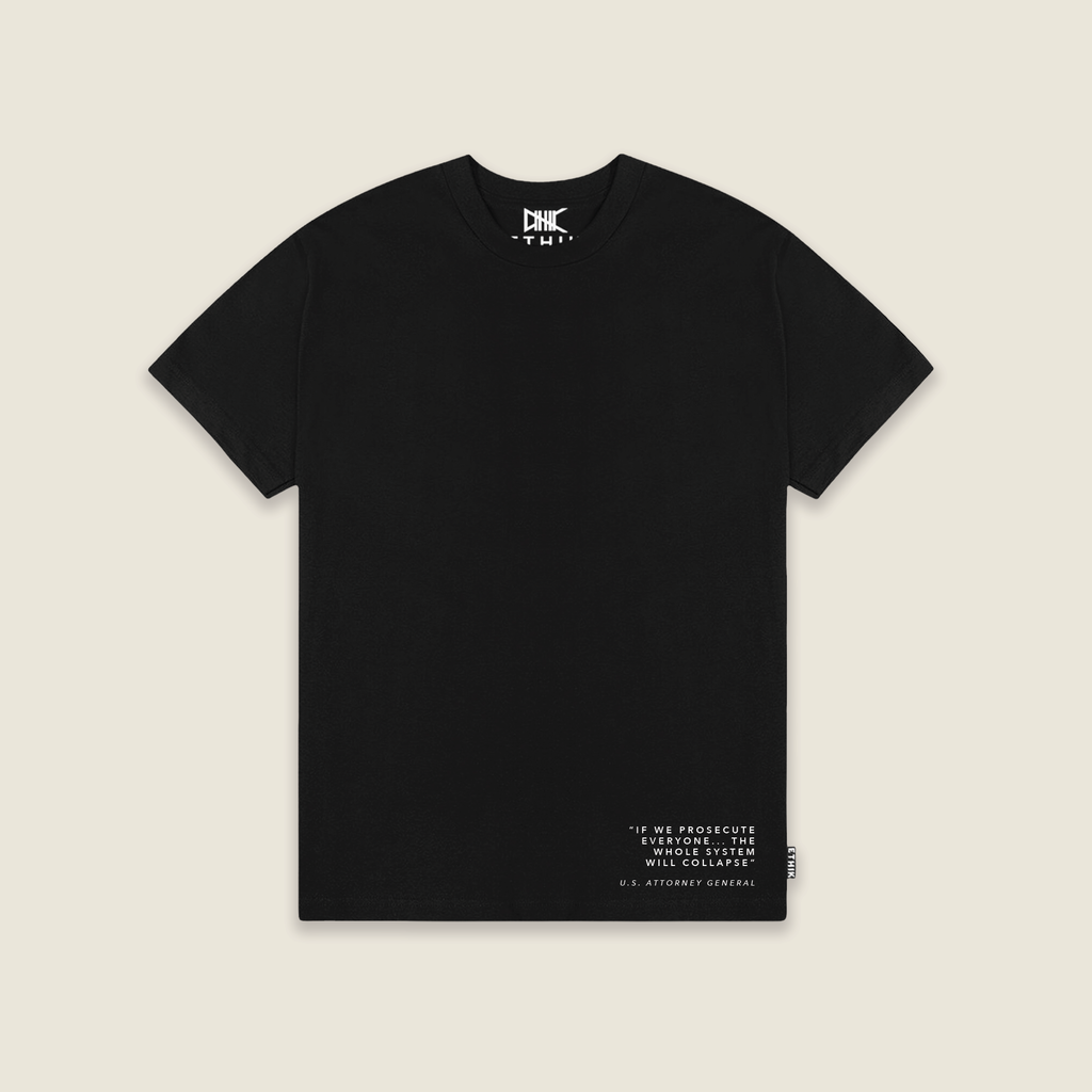 Let it Collapse Tee | Black