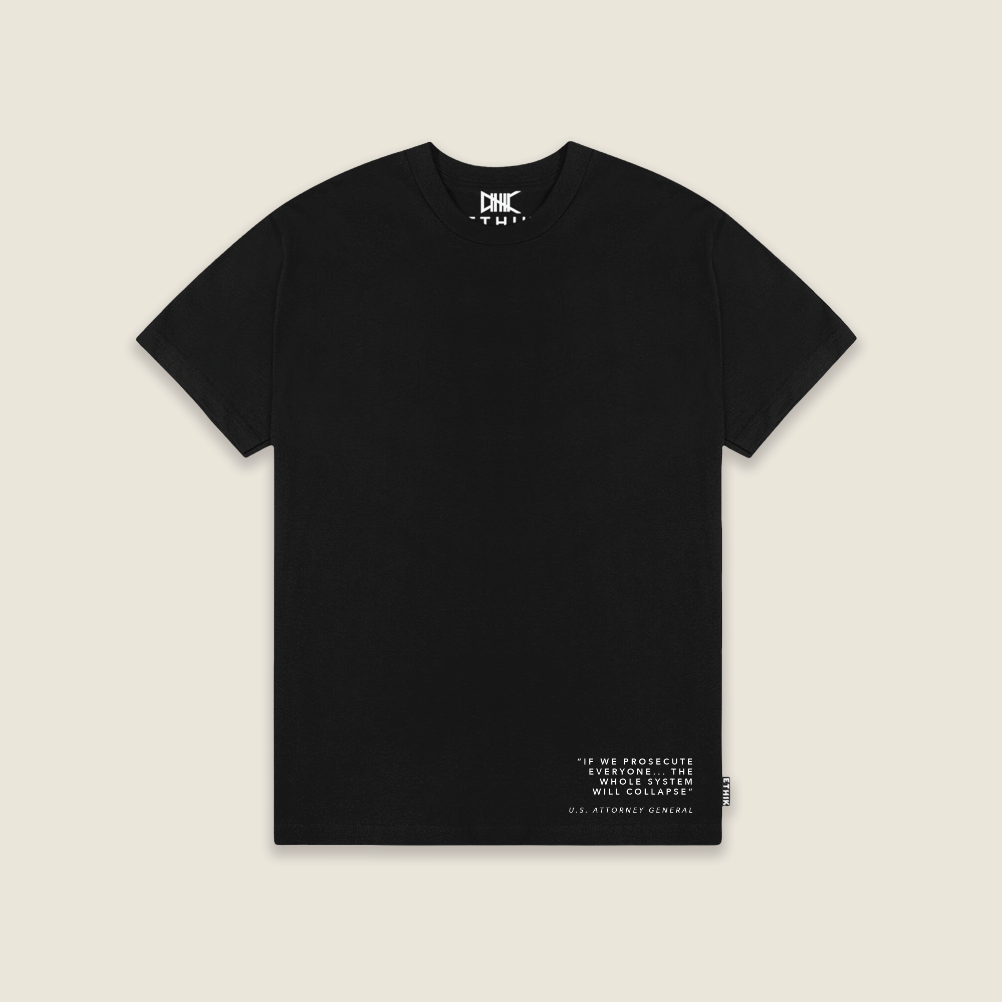 Let it Collapse Tee | Black
