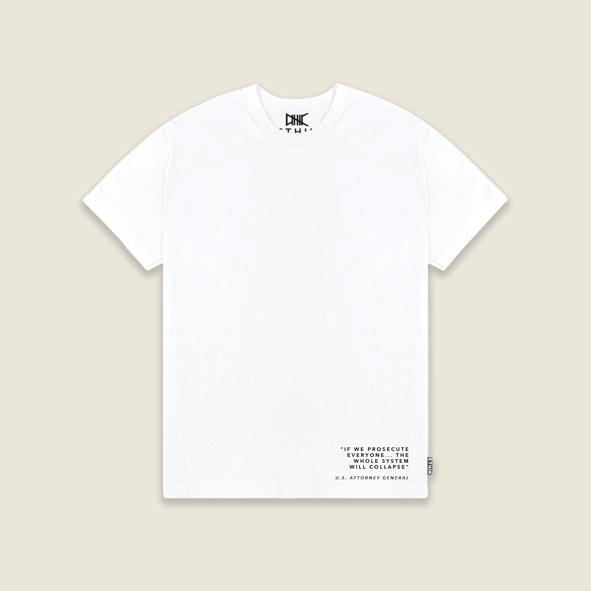 Let it Collapse Tee | White