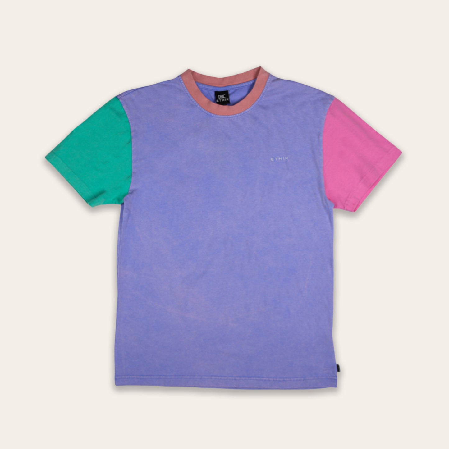 Colorblocked Tee | Purple