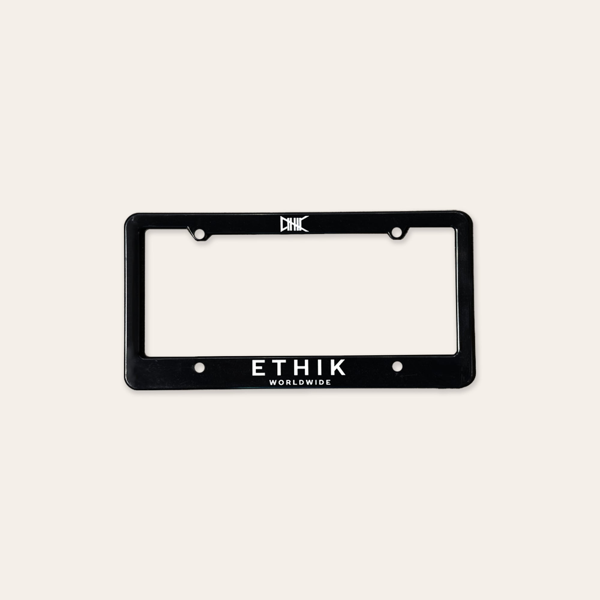 ETHIK License Plate Cover