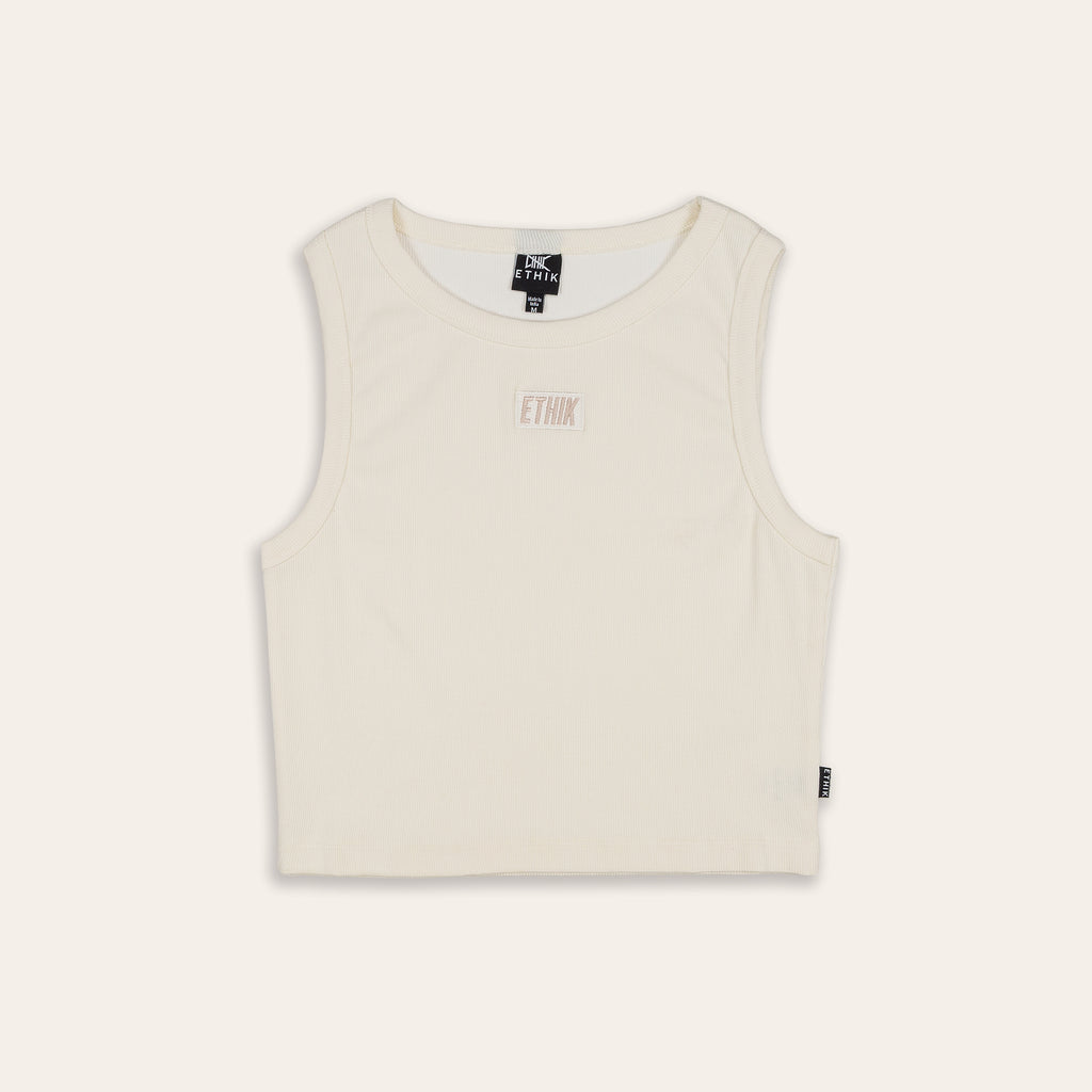 Women's Zoe Rib Knit Tank | Cream