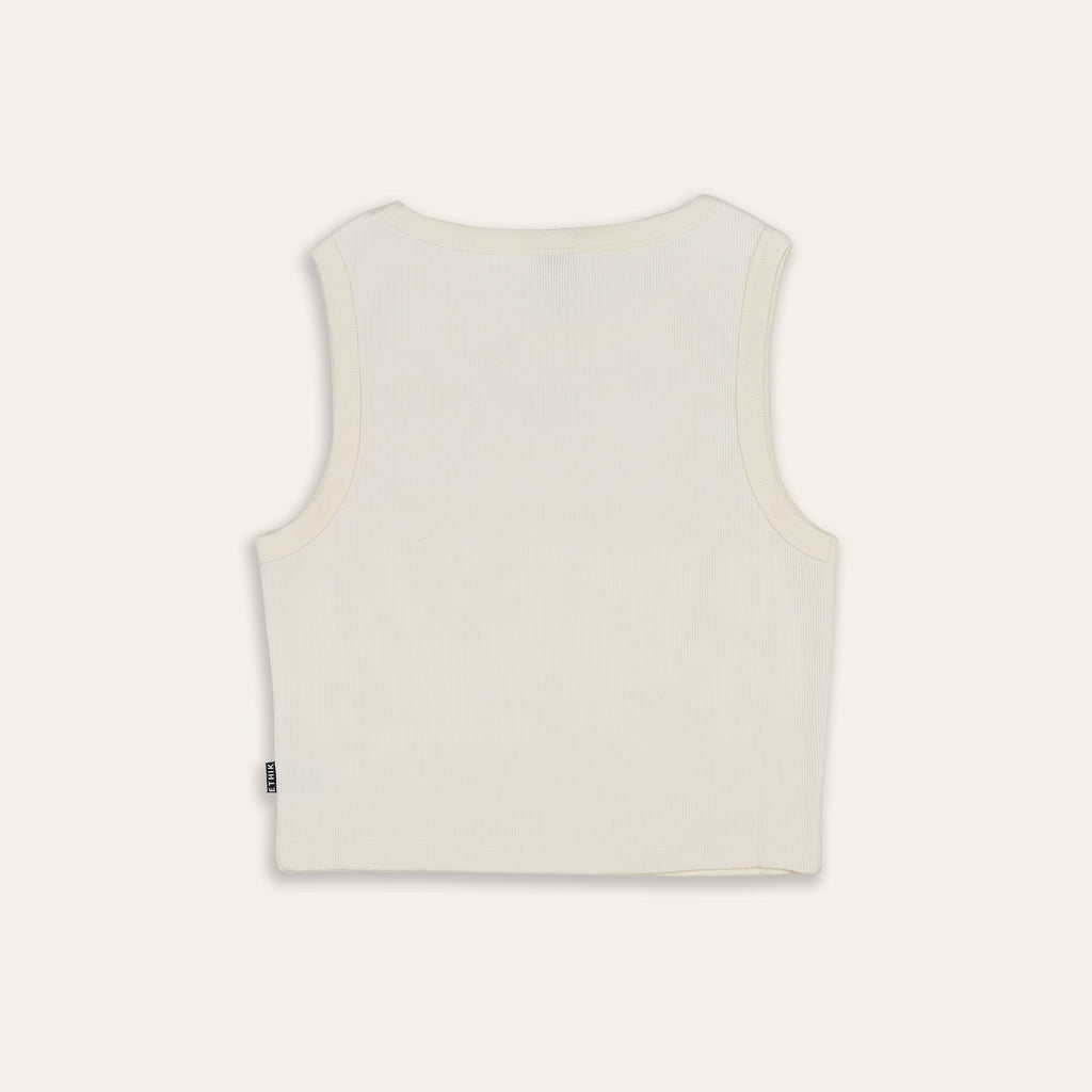 Women's Zoe Rib Knit Tank | Cream