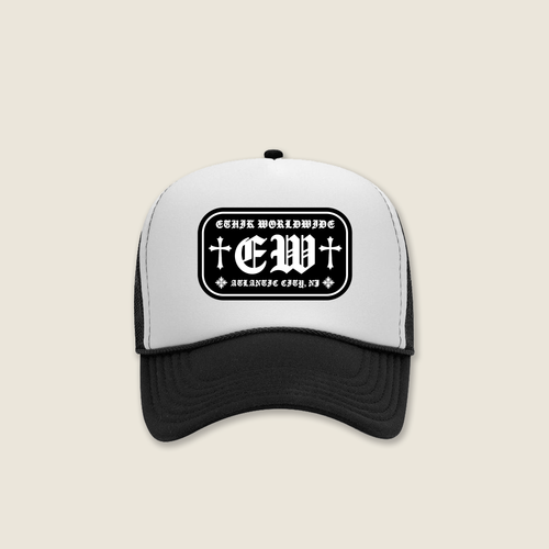 Memento Mori Trucker Hat | Black/White