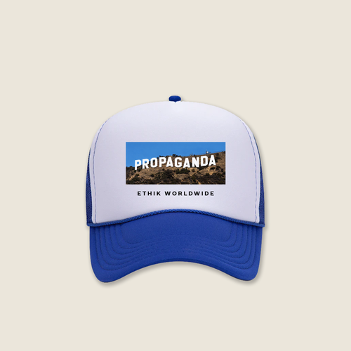 Propaganda Blvd. Trucker Hat | Blue/White