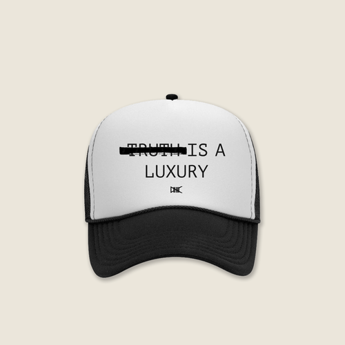 Redacted Trucker Hat | Black/White