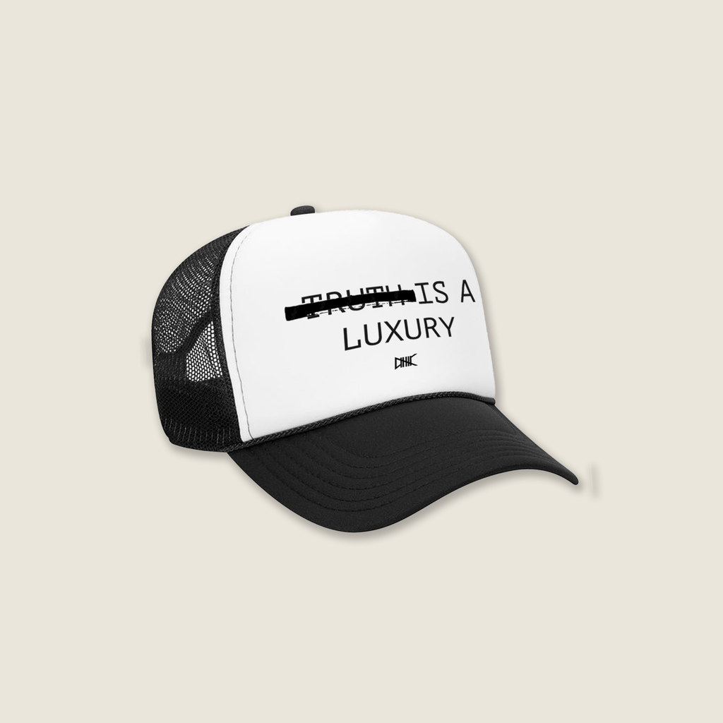 Redacted Trucker Hat | Black/White