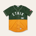 Split-Tone Baseball Jersey | Green/Orange (c. 2017)